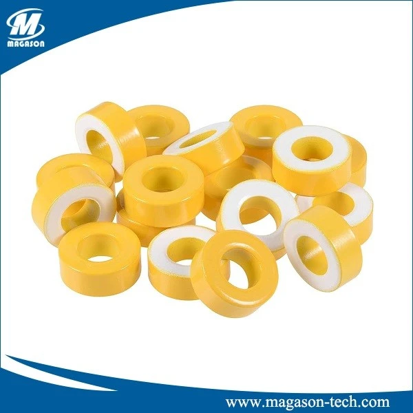 Yellow White Toroid Core